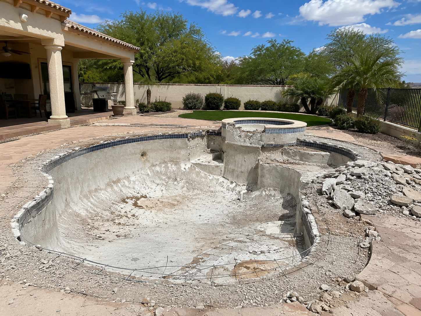 berofe image pool remodeling berofe image pool remodeling